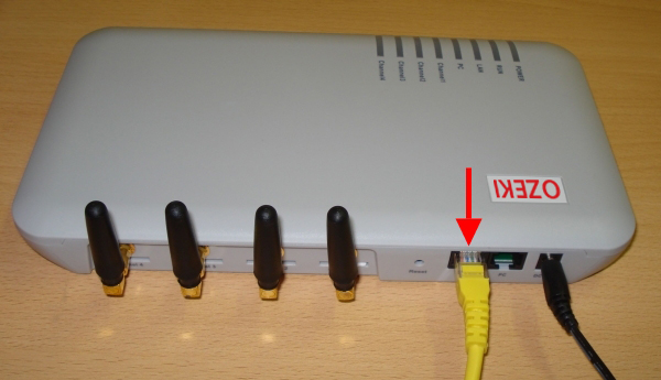 connecting the gateway to the local computer network