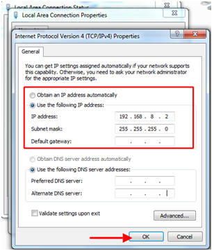 ip address setting