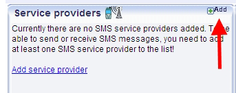 add new service provider