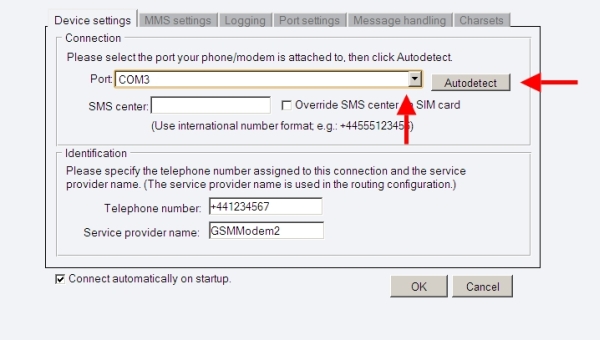 modem config form