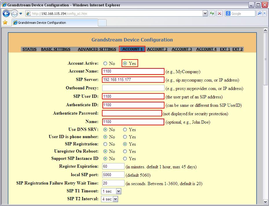 configuring a desktop phone