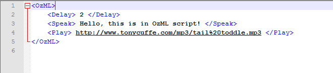 ozml example