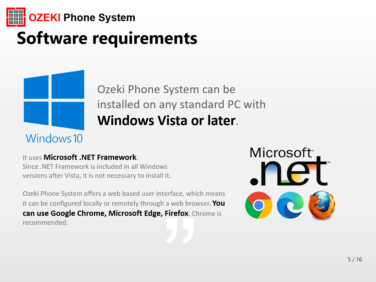 software requirements