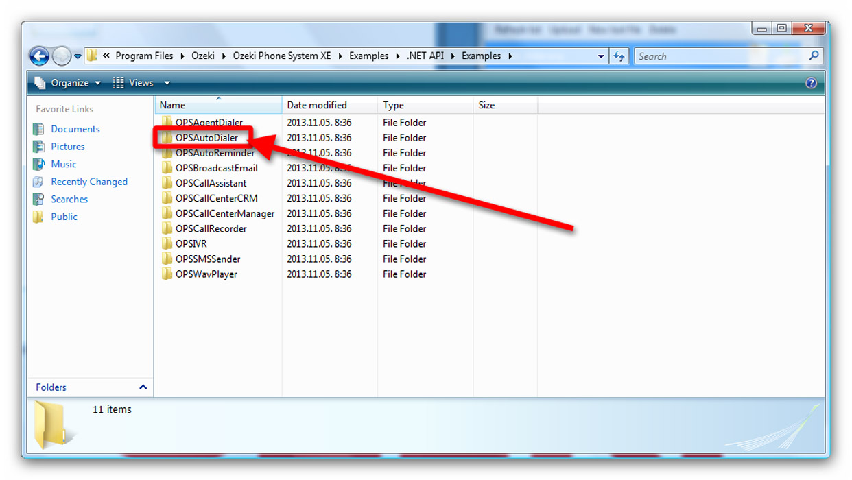 opsautodialer folder