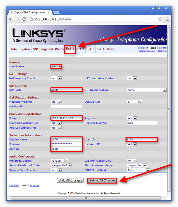 configuring a desktop phone