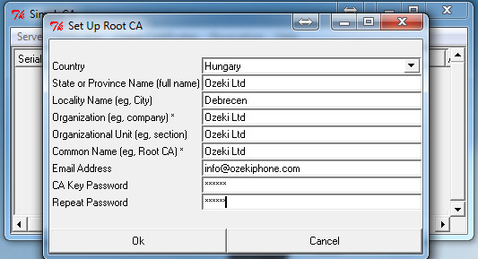 set up root ca